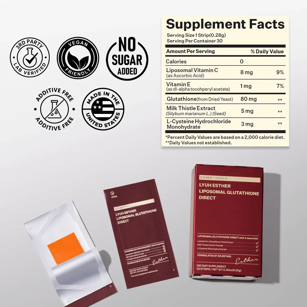 [Standard Pack] Liposomal Glutathione Direct – 30 Strips