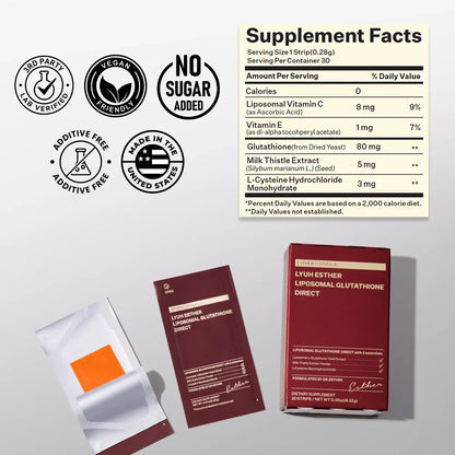 [Standard Pack] Liposomal Glutathione Direct – 30 Strips